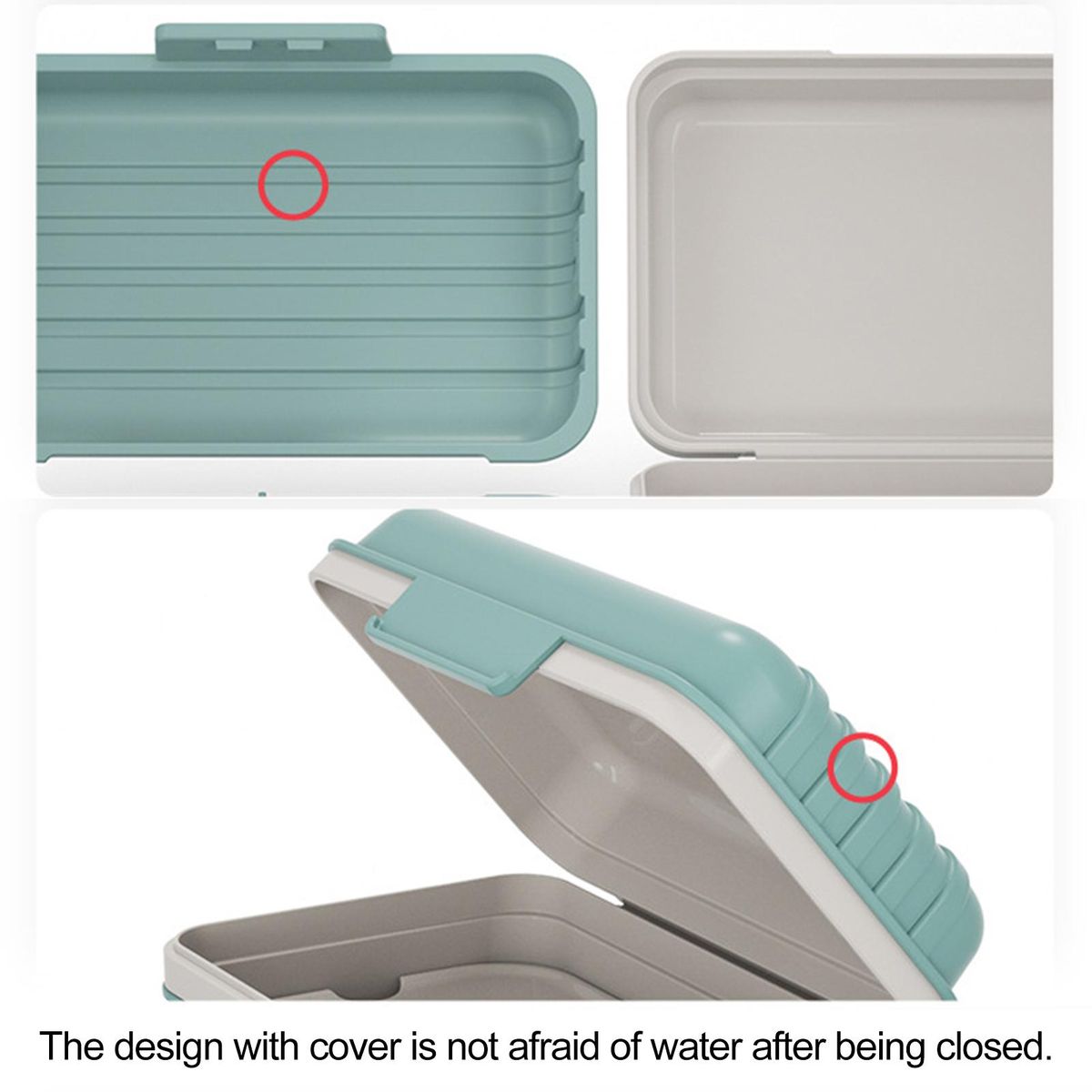 Soap Holder Sealed Soap Case Storage Holder Blue