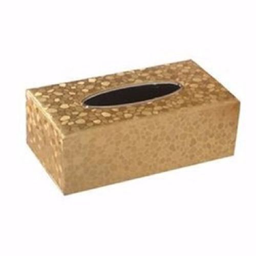 Tissue Box Paper Case Holder For Home Office Car Gold