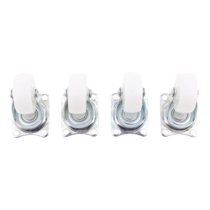 4Pieces Heavy Duty 1.5'' Swivel Castor Wheels Trolley Furniture Caster