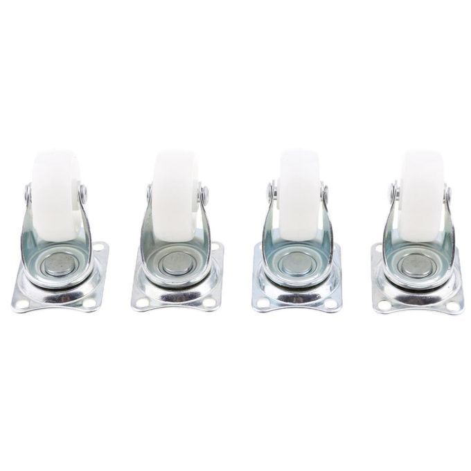 4Pieces Heavy Duty 1.5'' Swivel Castor Wheels Trolley Furniture Caster