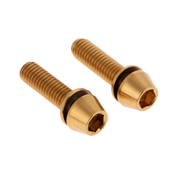 9x Milageto 2Pcs M5x16/18/20mm Titanium Tapered Head  Screw For Bike