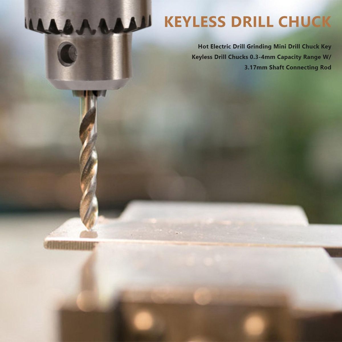 Hot Electric Drill Grinding Mini Drill Chuck Key Keyless Drill Chucks 03-4mm Capacity Range W 317mm Shaft Connecting Rod