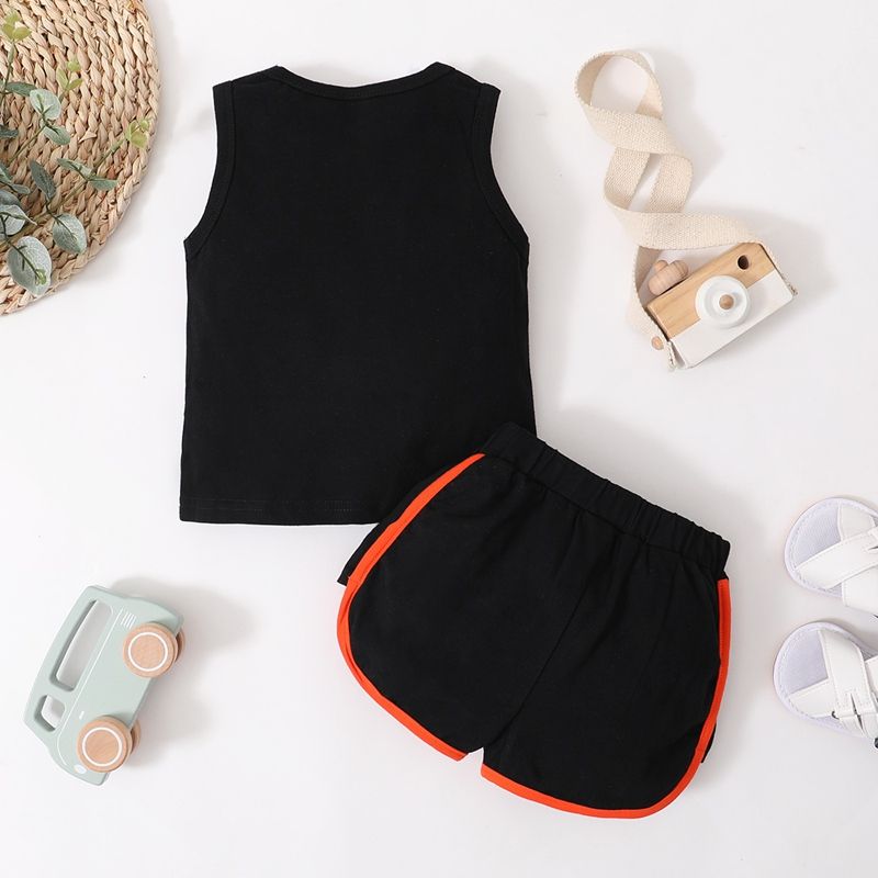 3-24 Months Baby Boy Sport Style Football Print Summer Clothing Set