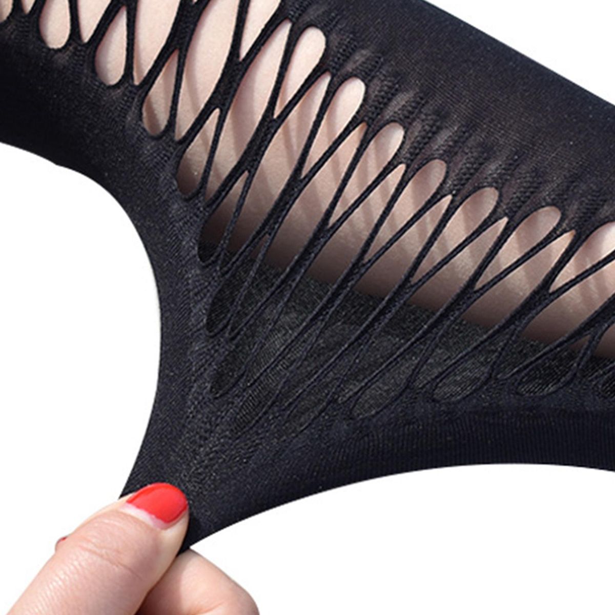 Fishnet Women Long Fingerless  Hollow Gothic For Girls