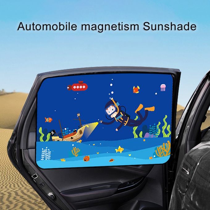 4Pcs Magnetic Car Side Window Shade Sunshade Protection-