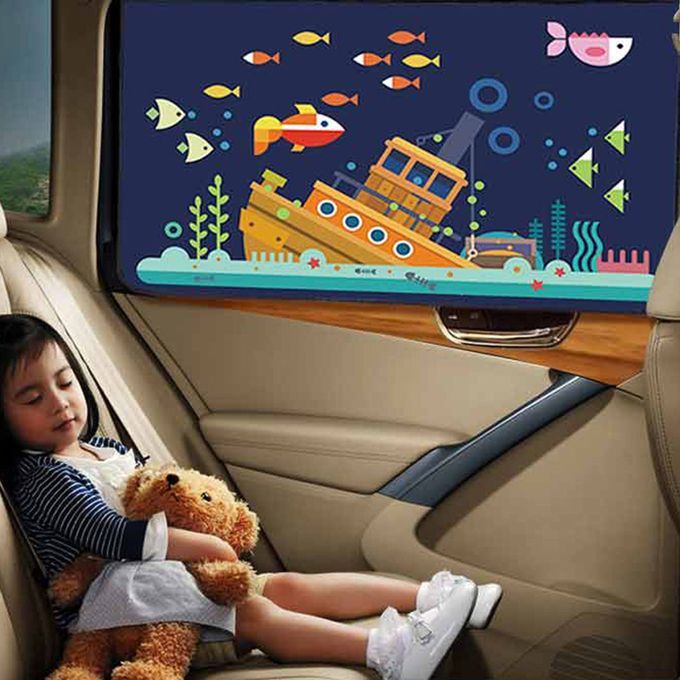 4Pcs Magnetic Car Side Window Shade Sunshade Protection-