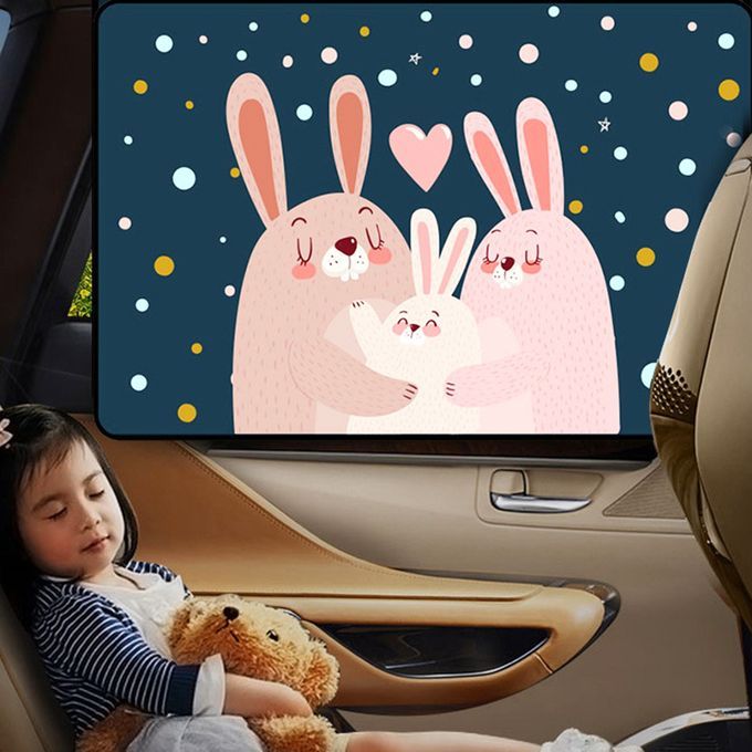 4Pcs Magnetic Car Side Window Shade Sunshade Protection-