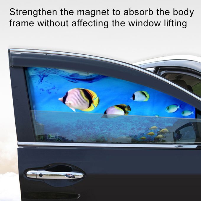 4Pcs Magnetic Car Side Window Shade Sunshade Protection-