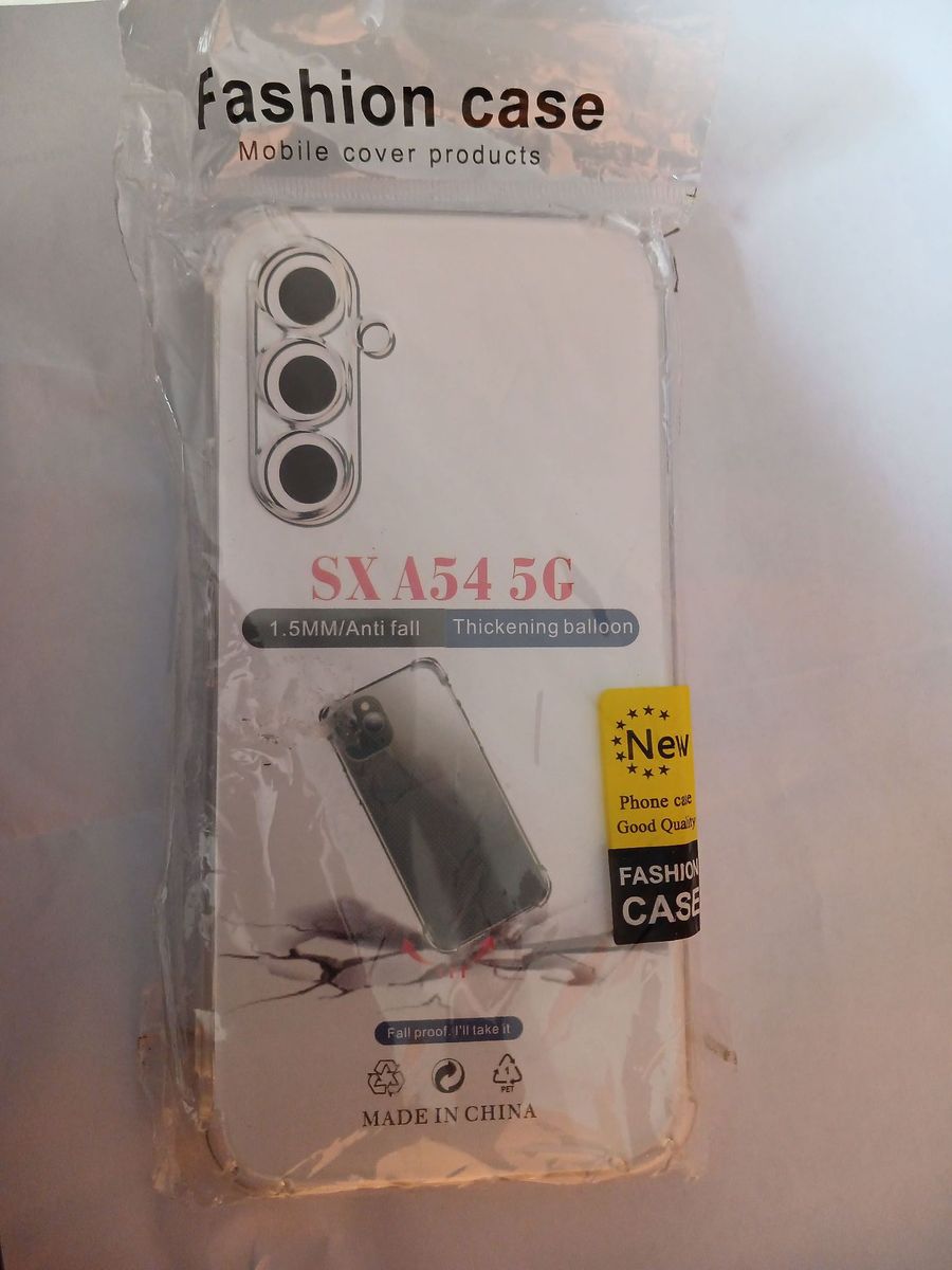 Galaxy A54 5G Transparent Clear Back Case Pouch