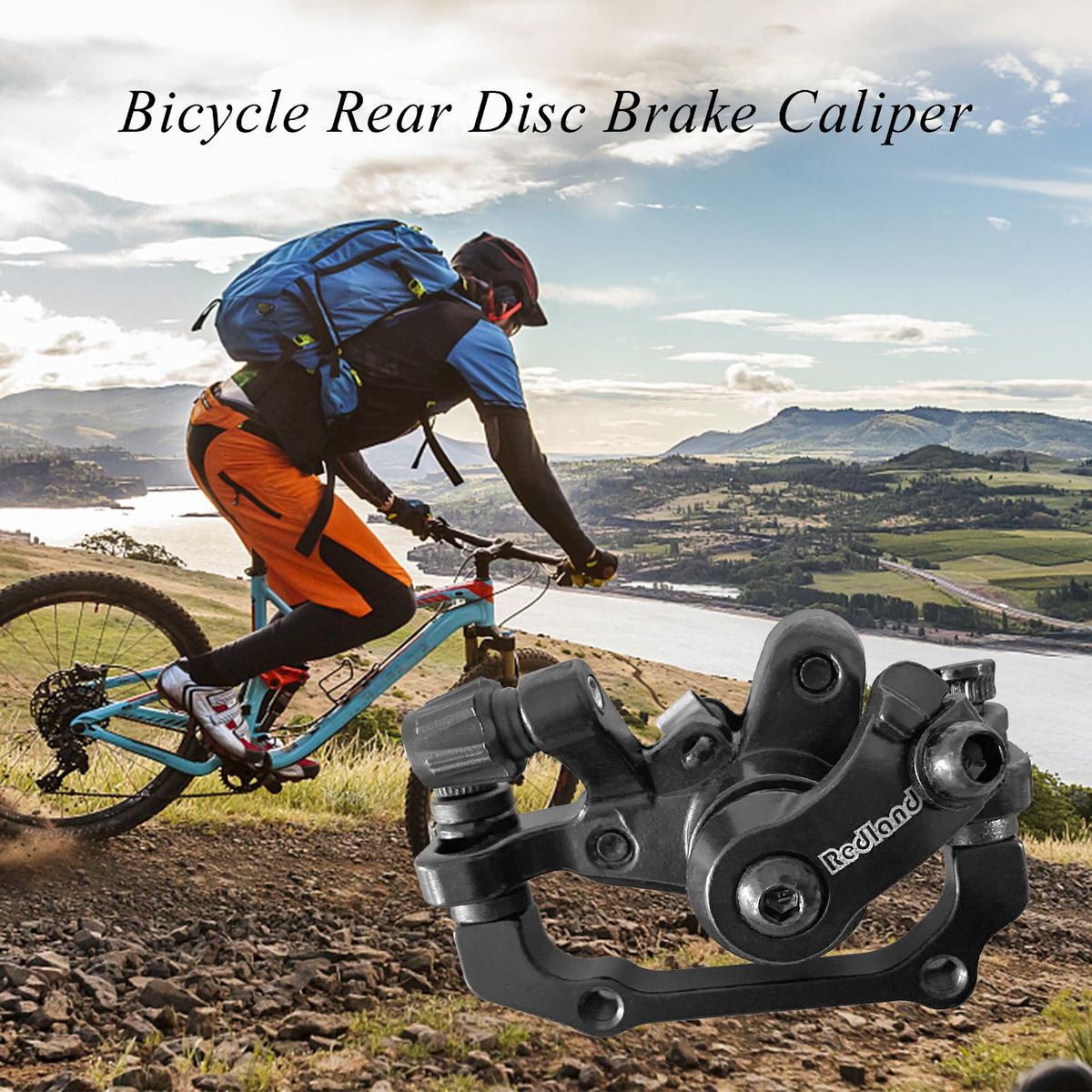 Aluminum Alloy Bike Brake Outdoor Cycling MTB Mountain Bicycle Rear Disc Brake Mechanical Caliper