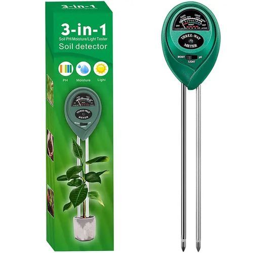 Soil PH Meter 3-in-1 Soil Tester Moisture Meter Light Meter For Plants Crops Flowers Vegetable Hydroponics Analyzer