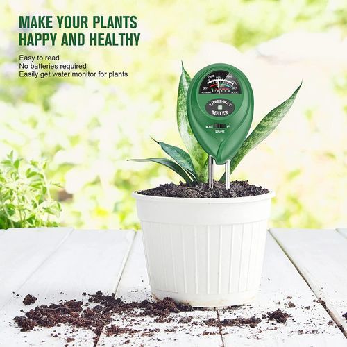 Soil PH Meter 3-in-1 Soil Tester Moisture Meter Light Meter For Plants Crops Flowers Vegetable Hydroponics Analyzer