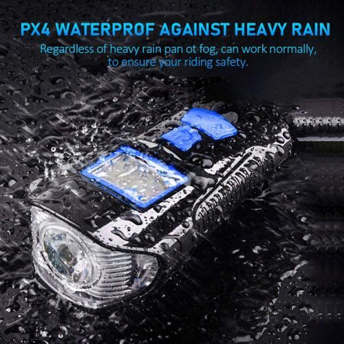 USB Rechargeable LED Front Light And Tail Light Bicycle Light With Ho