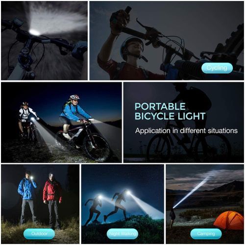 USB Rechargeable LED Front Light And Tail Light Bicycle Light With Ho