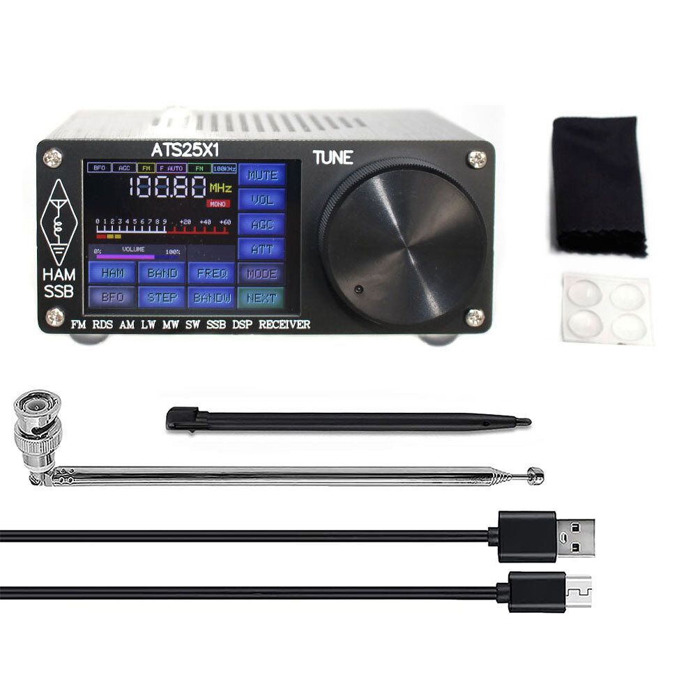 Upgraded ATS25X1 2.4Inch Touch Screen Si4732 Chip All Band