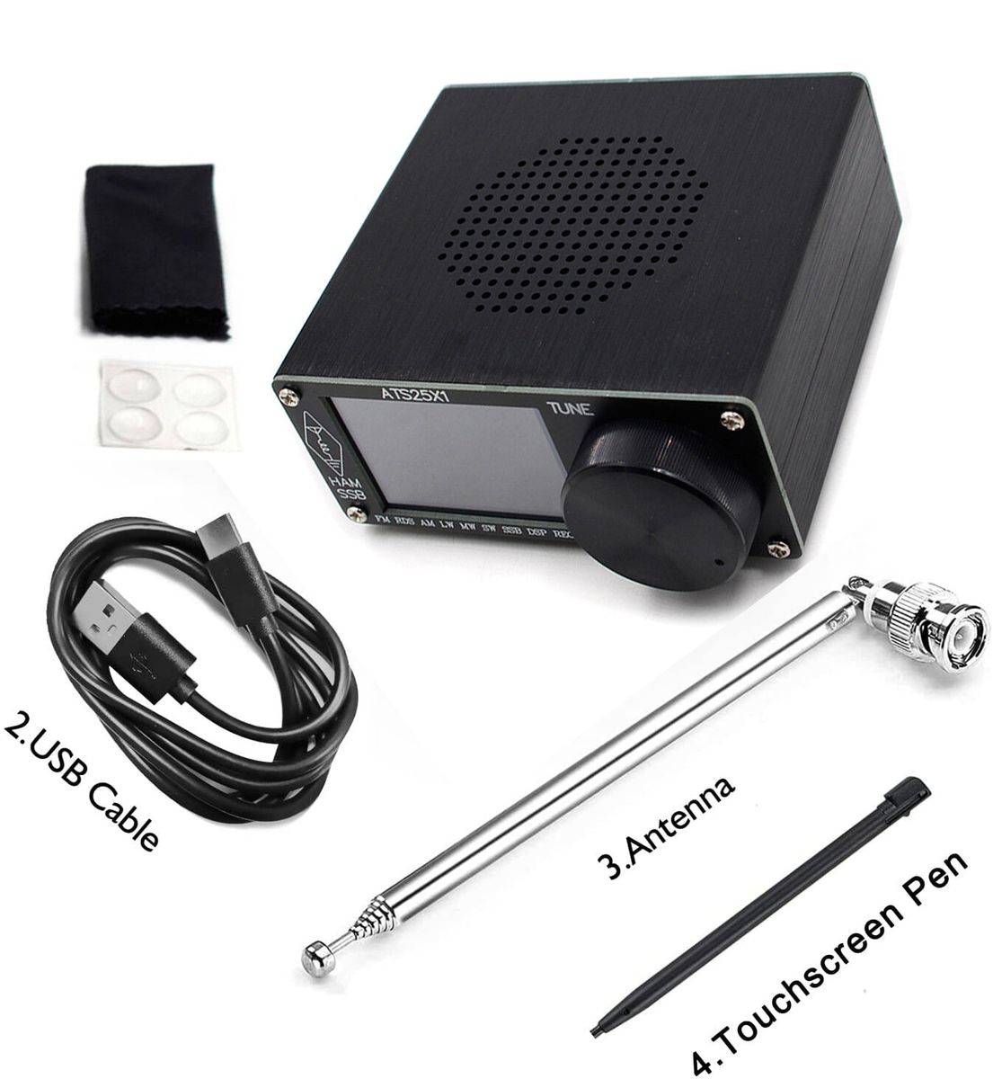 Upgraded ATS25X1 2.4Inch Touch Screen Si4732 Chip All Band