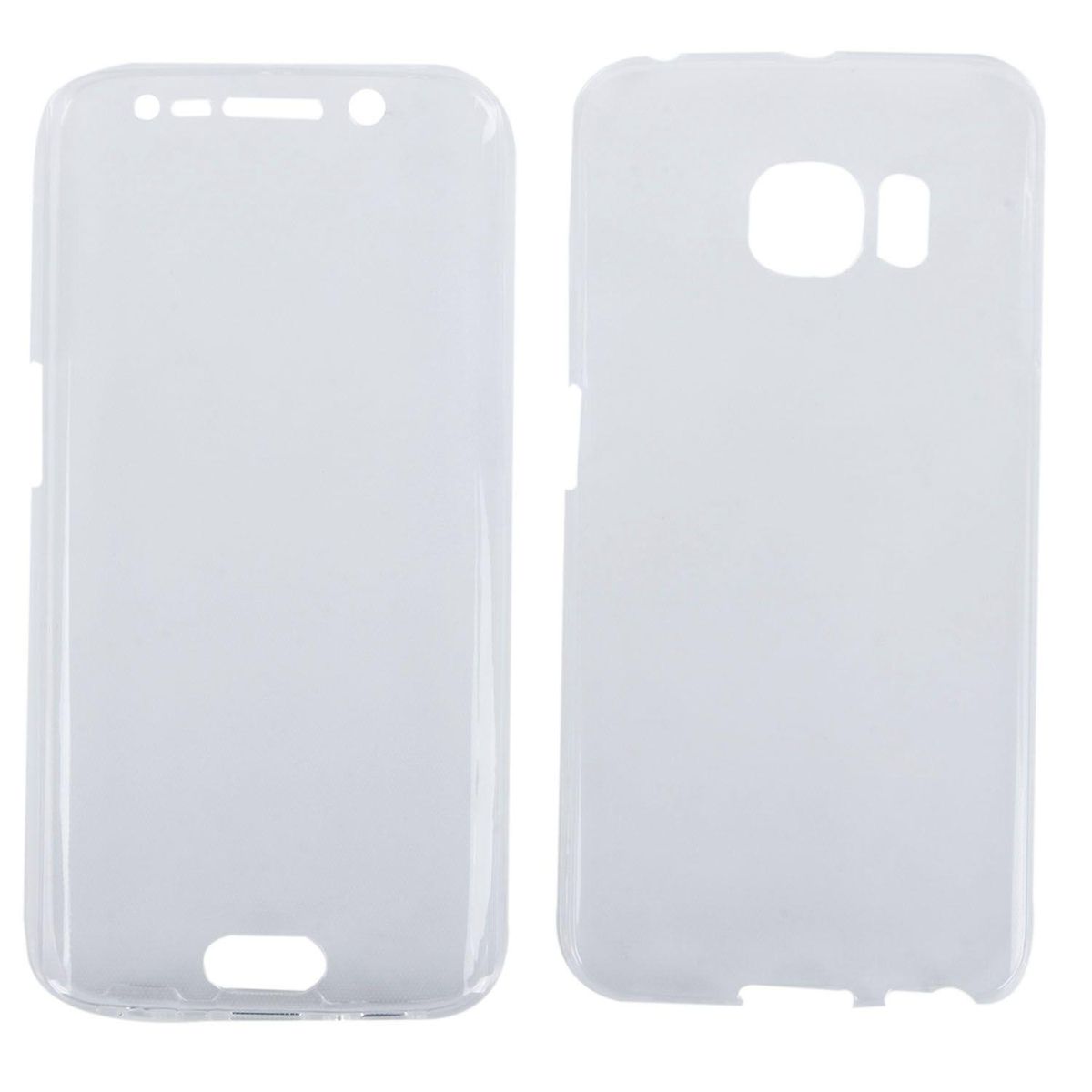 Transparent TPU Full Body Cover Case Skin, for Samsung Galaxy S6 Edge