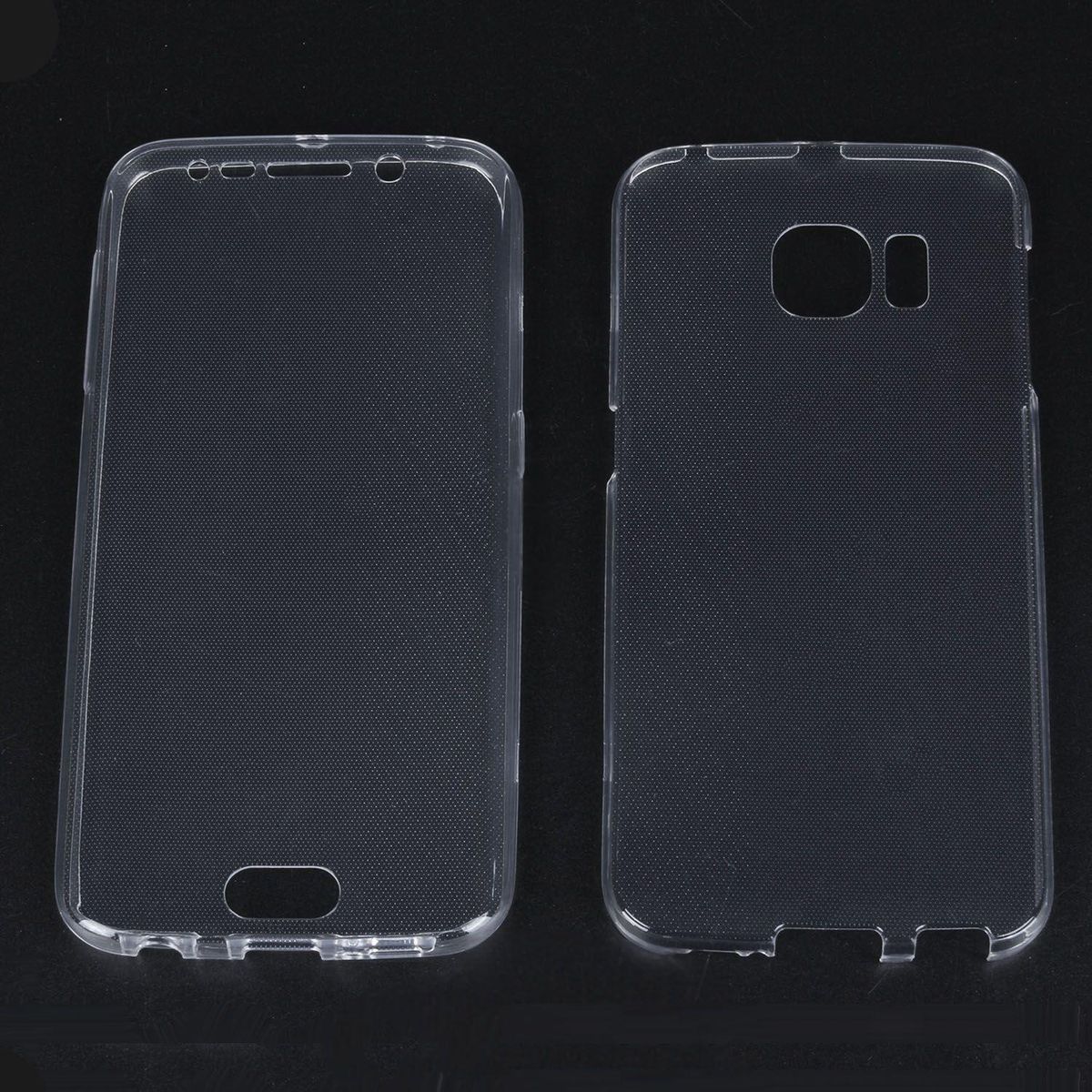 Transparent TPU Full Body Cover Case Skin, for Samsung Galaxy S6 Edge