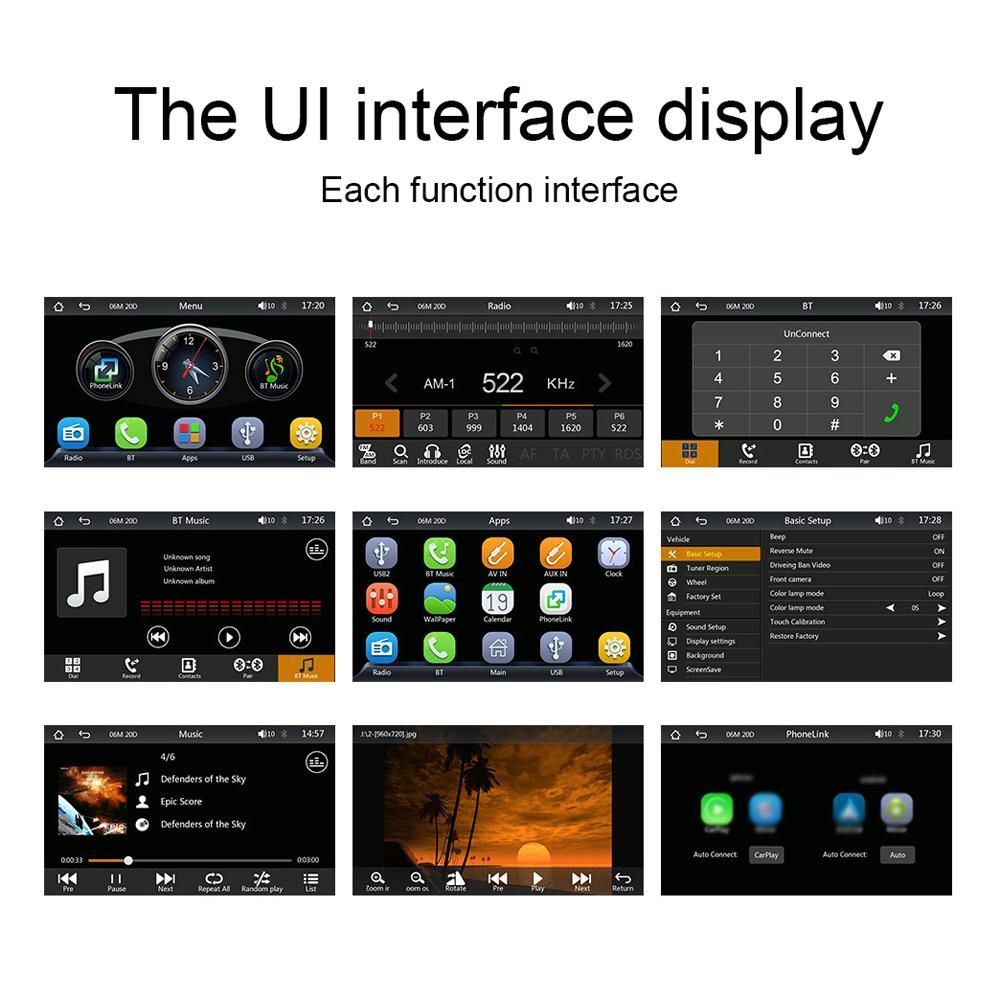 7in Multi-language Car BT MP5 Player Auto Touched Screen Car Music and Video Player Auto Multi-media Player Radio Receiver