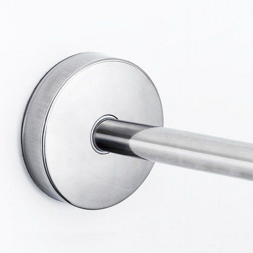 One Seven Nine Stainless Steel Corner Shower Curtain Rod