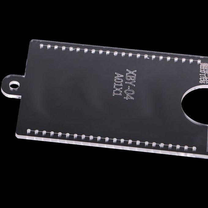 Short Wallet Card Bag Holder Leather Craft Acrylic Template Pattern