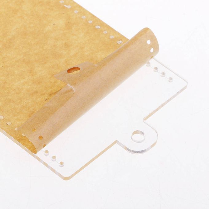 Short Wallet Card Bag Holder Leather Craft Acrylic Template Pattern