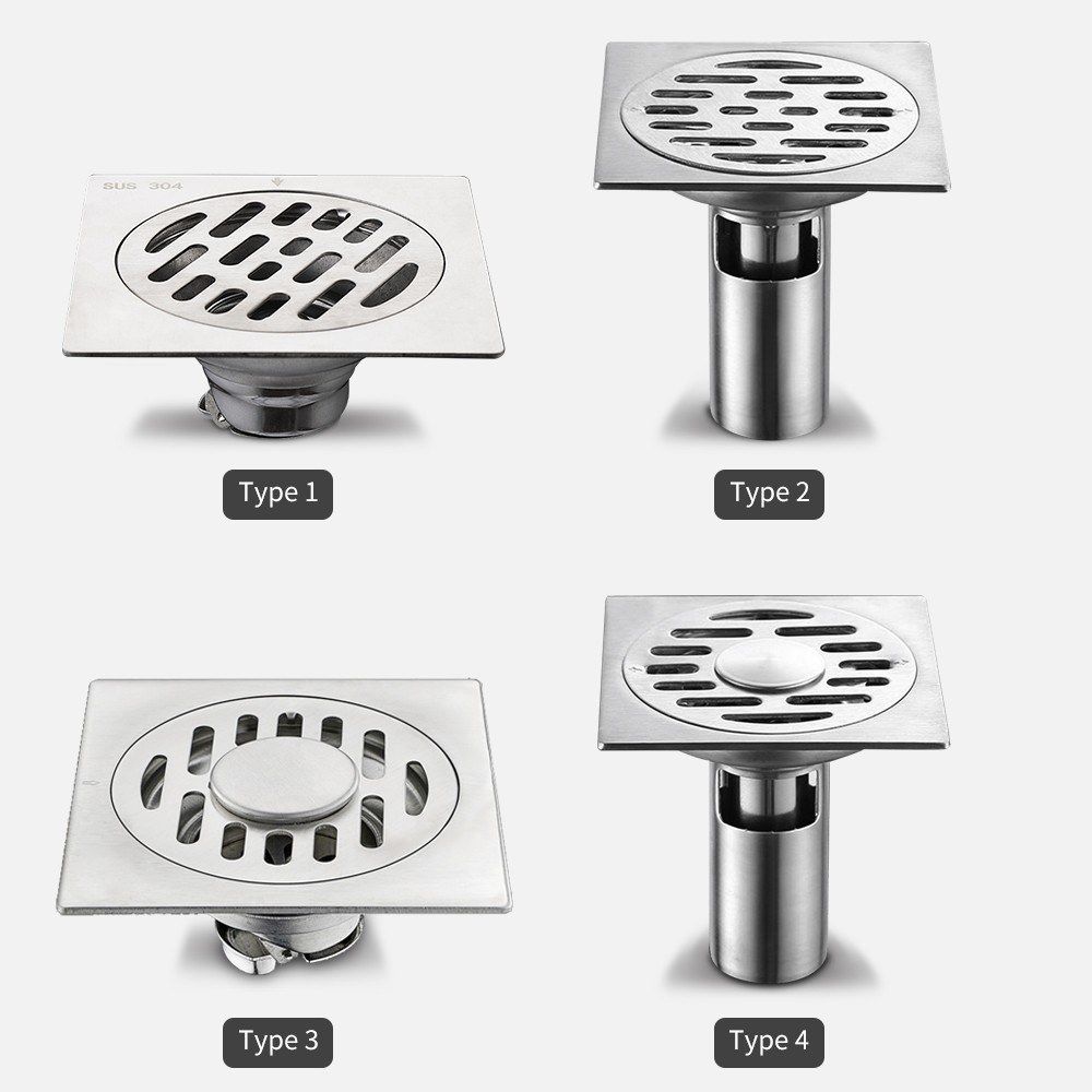 Floor Drain Anti-Odor Shower Drain Anti-clogging Hair