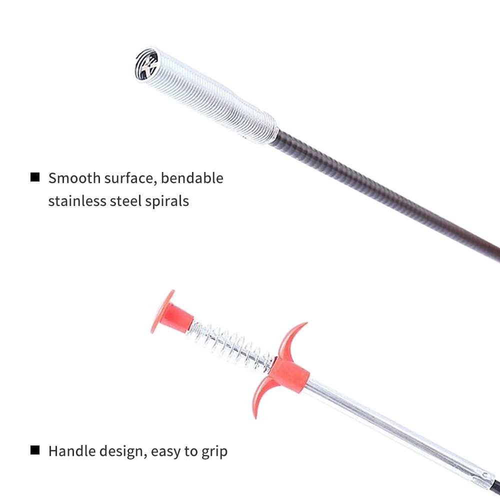 3 Pack Plumbing Drain Snake Clogged Drains Snake Auger Hair