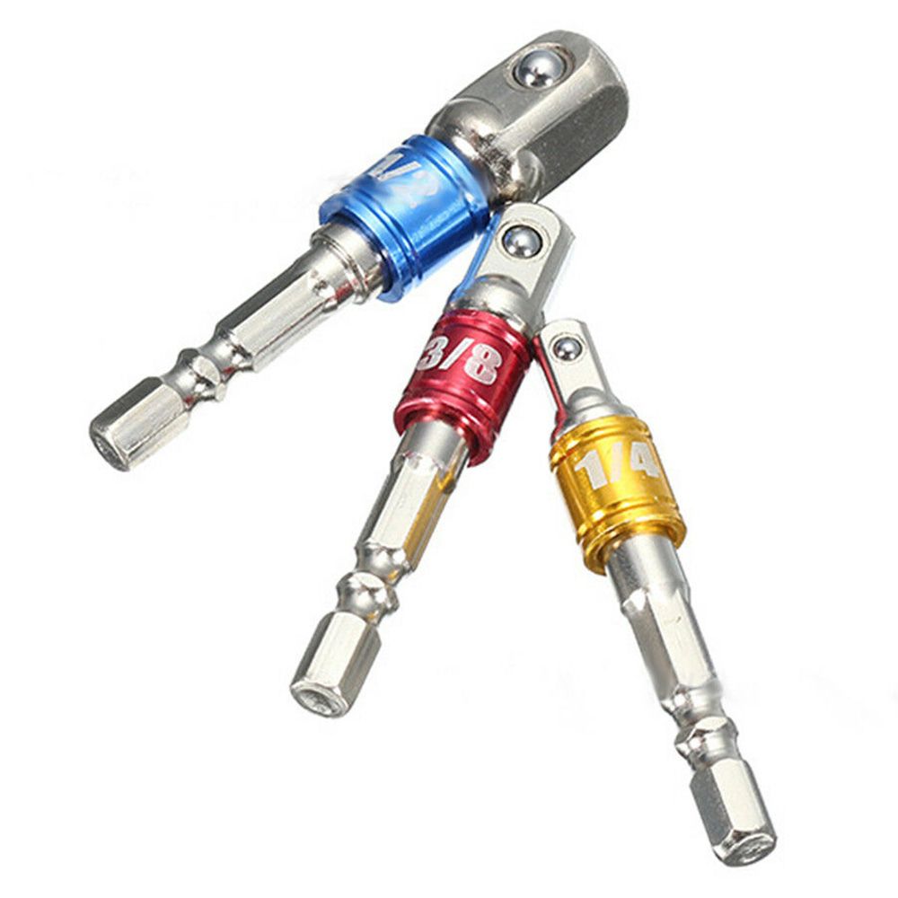 3Pcs/Set Hex Drill Bit Socket Adapter Drive Electric Impact