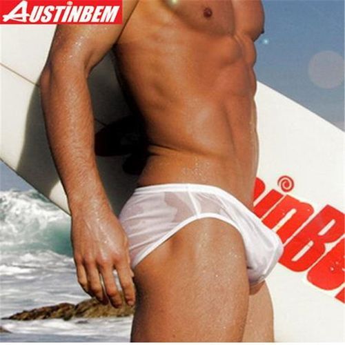 Swimming Trunks  Mens Swim Briefs Translucent Sexy  Swimwear