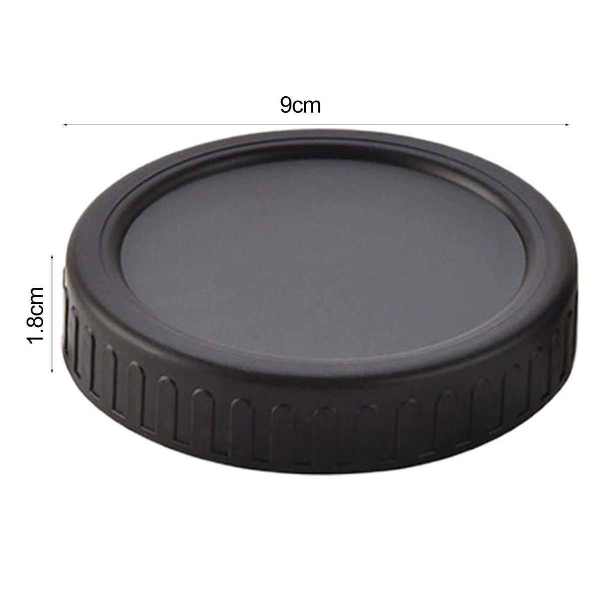 Lid Set Colorful Seal-tight Jar Lids 10pcs 86mm Wide for Airtight Black