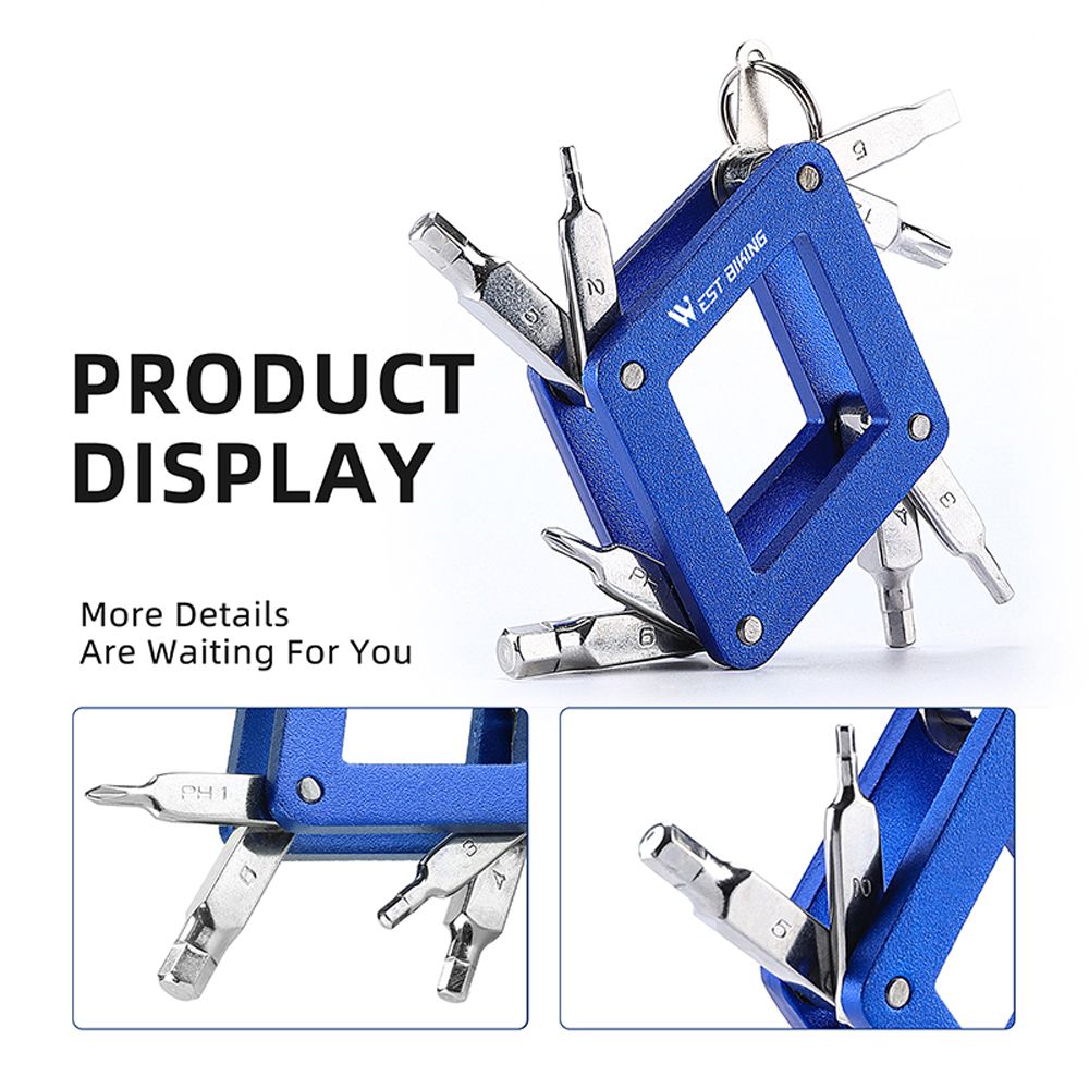 Multifunction Aluminum Alloy Bike Repairing Screwdriver