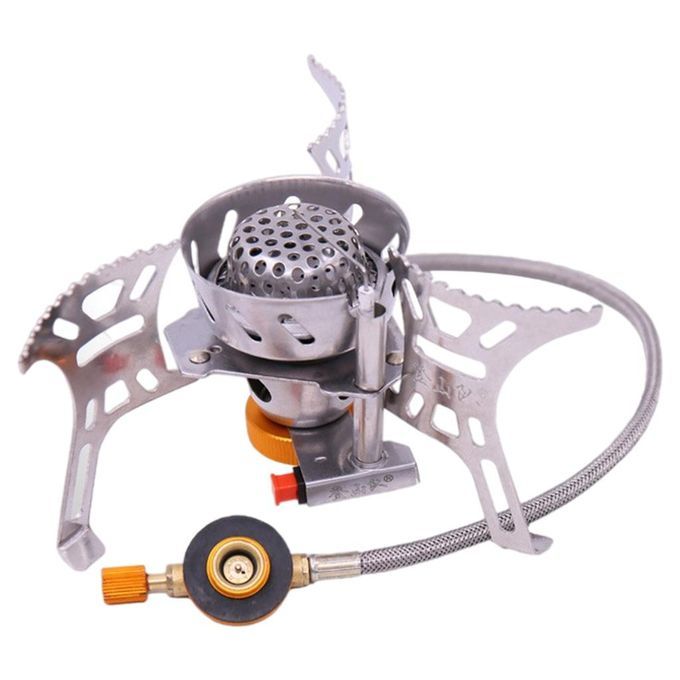 Portable Camping Gas Stove Portable 3 Furnaces Heads Lightweight For