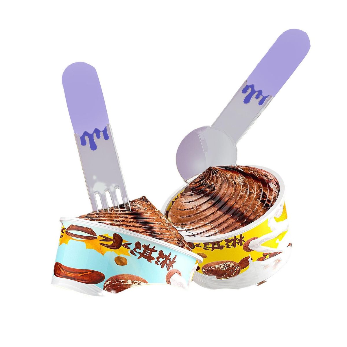 Safe to Use Dessert Spoons Versatile Food-grade Spoon Set for Home Purple