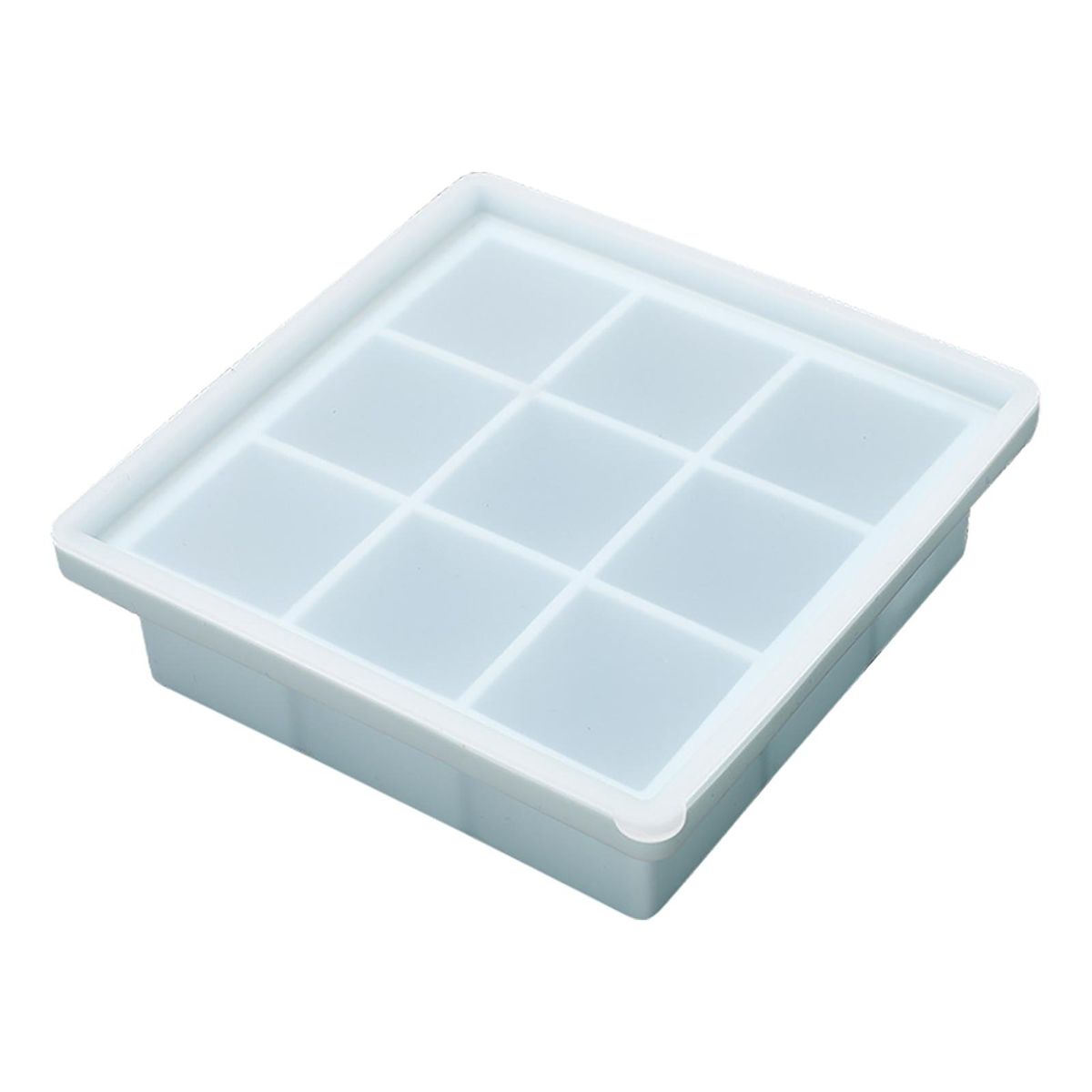 Ice Cube Mold Safe Scentless Flexible 9/15 Grids Food-Blue