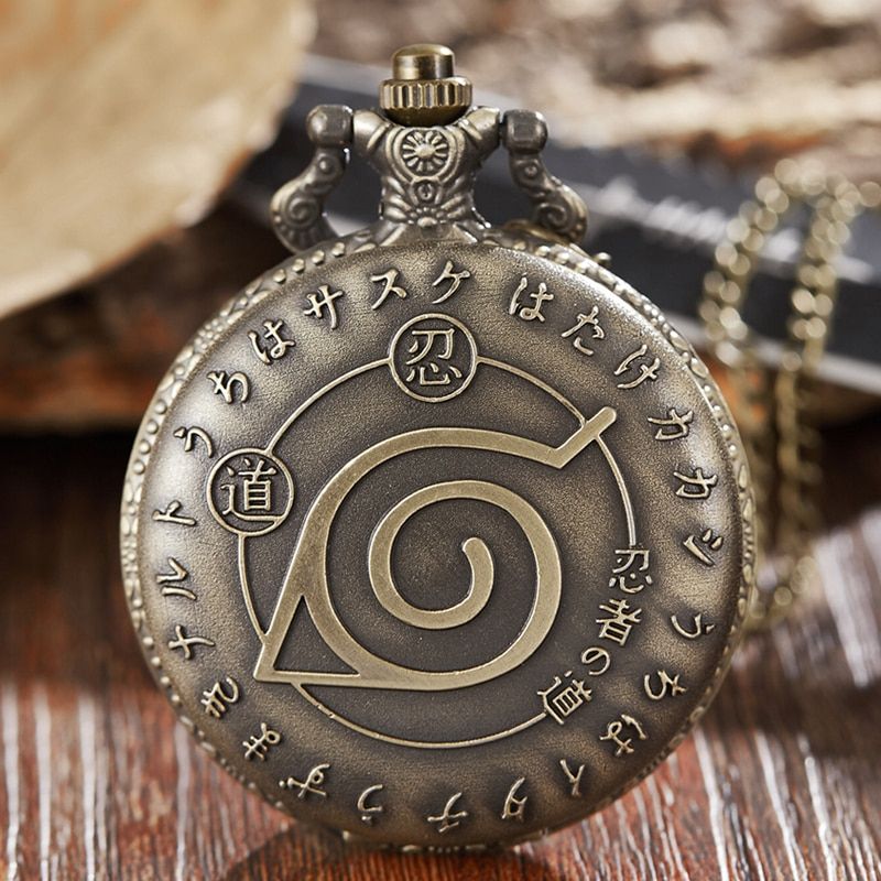 Naturo Pocket Watch Fob Chain Quartz Male Japanese Cartoon