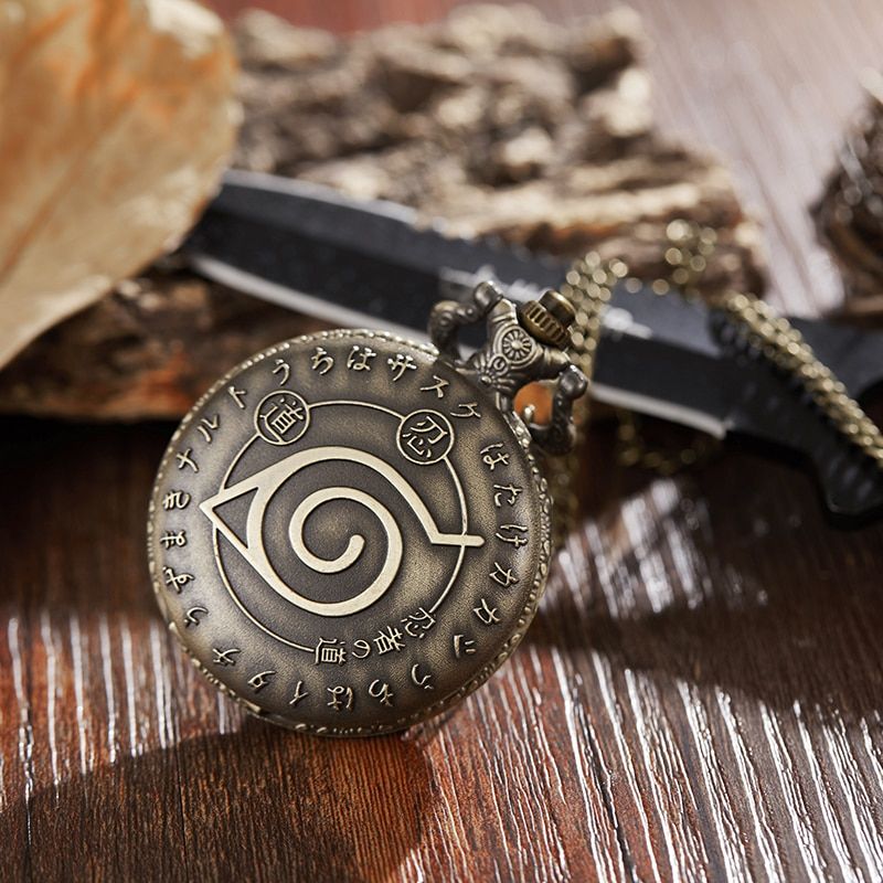 Naturo Pocket Watch Fob Chain Quartz Male Japanese Cartoon