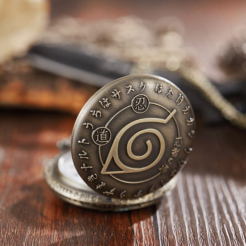 Naturo Pocket Watch Fob Chain Quartz Male Japanese Cartoon