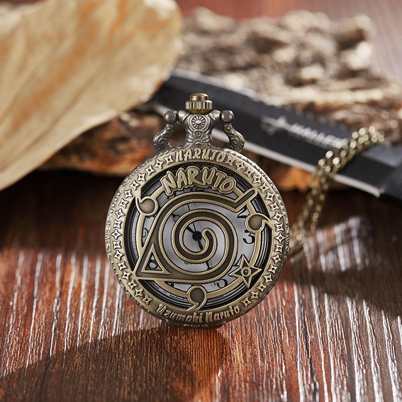 Naturo Pocket Watch Fob Chain Quartz Male Japanese Cartoon