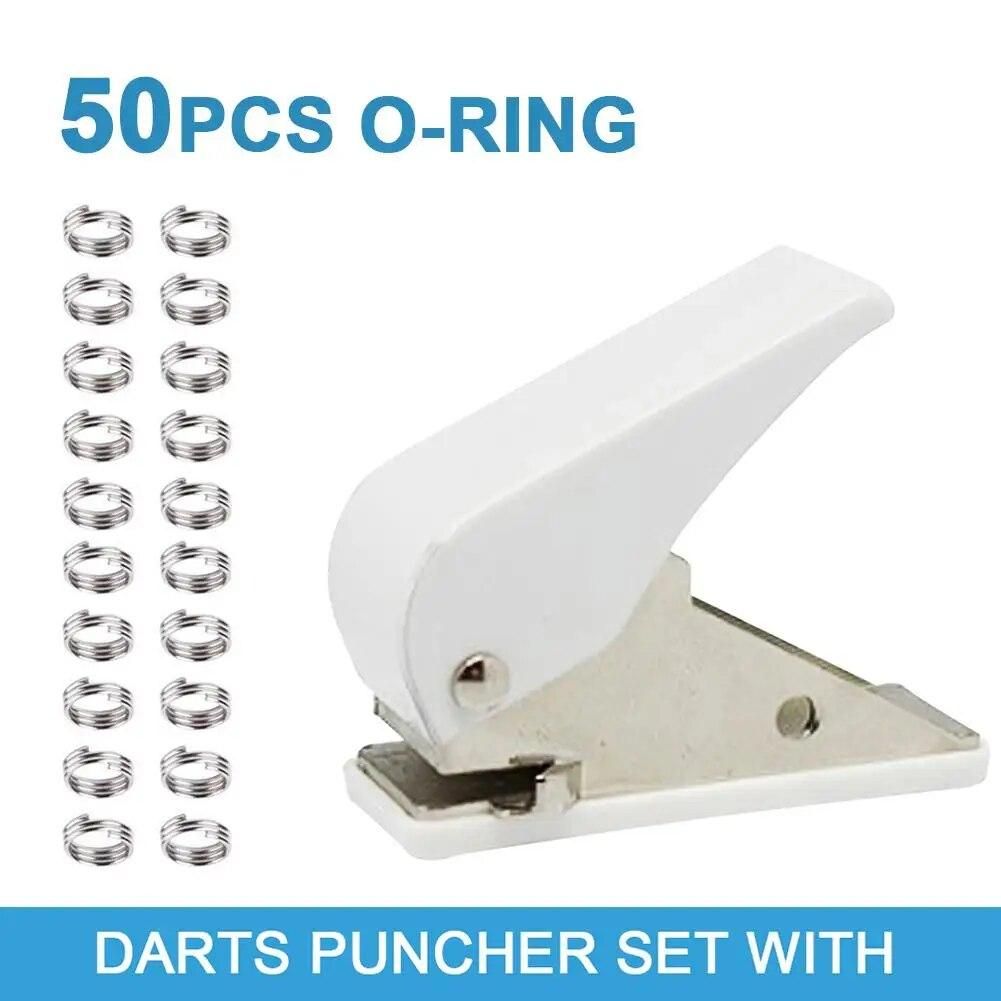 New Darts Puncher Set Flight Hole Punch Tool Set With Darts Round Shape Ring Dart Supplies