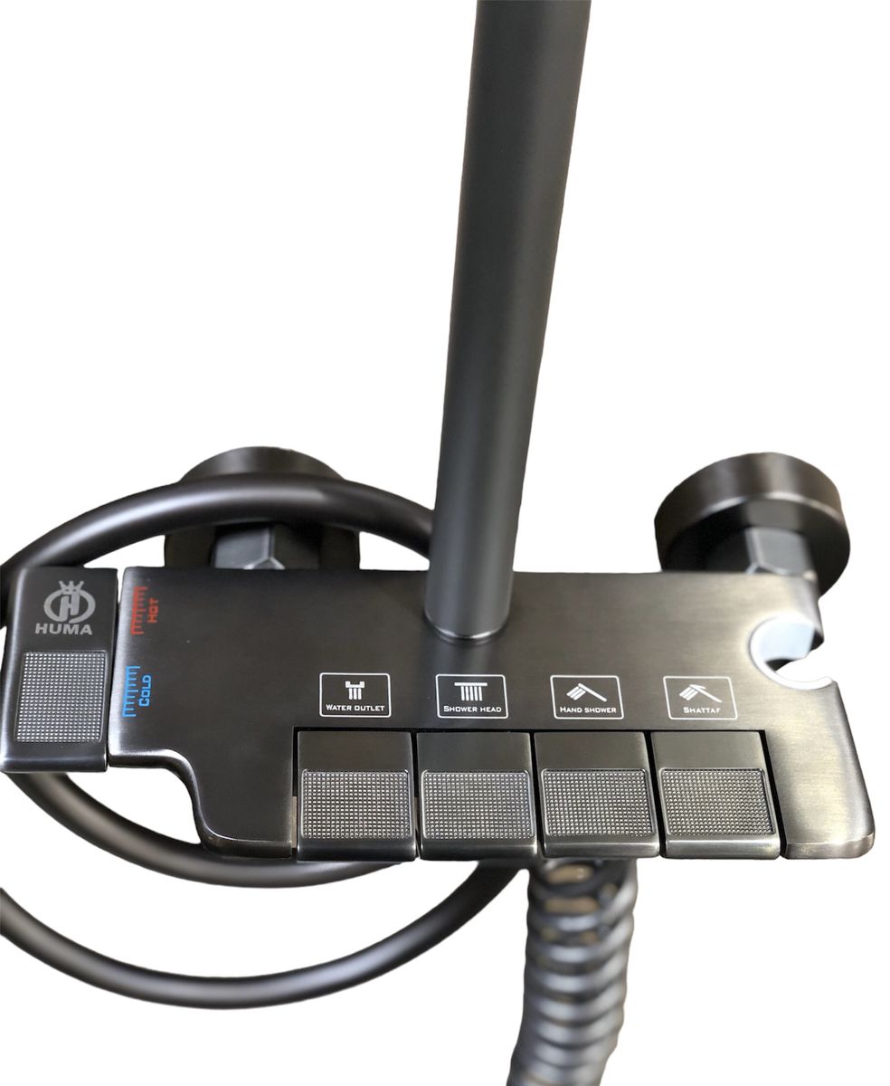 Standing Shower With Button Control