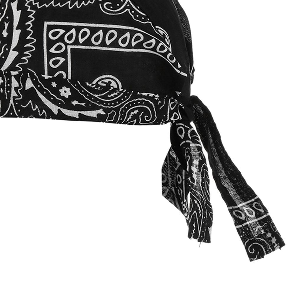Men's Turban Chemo Durag Beanie Headscarf Beanie Skull Hat Sweat Black