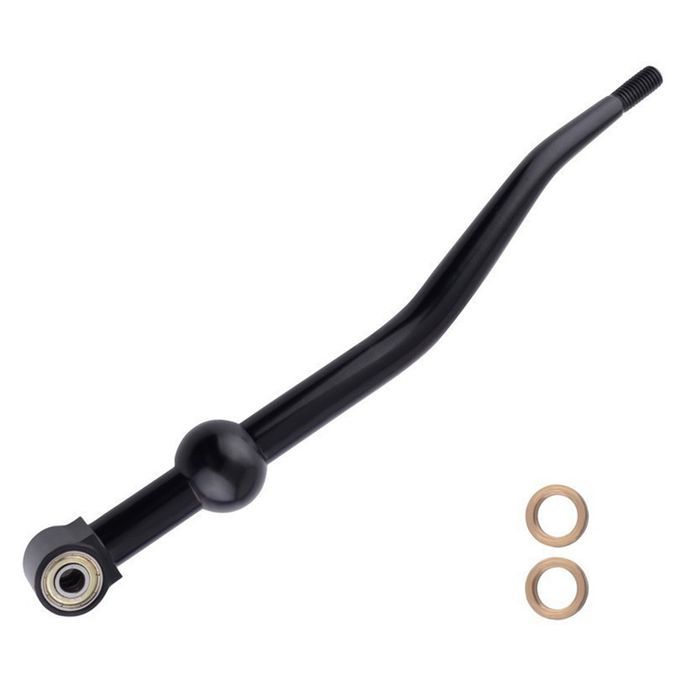 Racing Car Vehicle Aluminum Alloy Dual Bend Shifter-Black