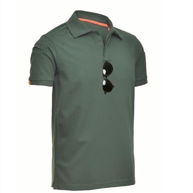 -4xl -Large -Size -Mens -Outdoor -Sport -Dry Lapel Green_L