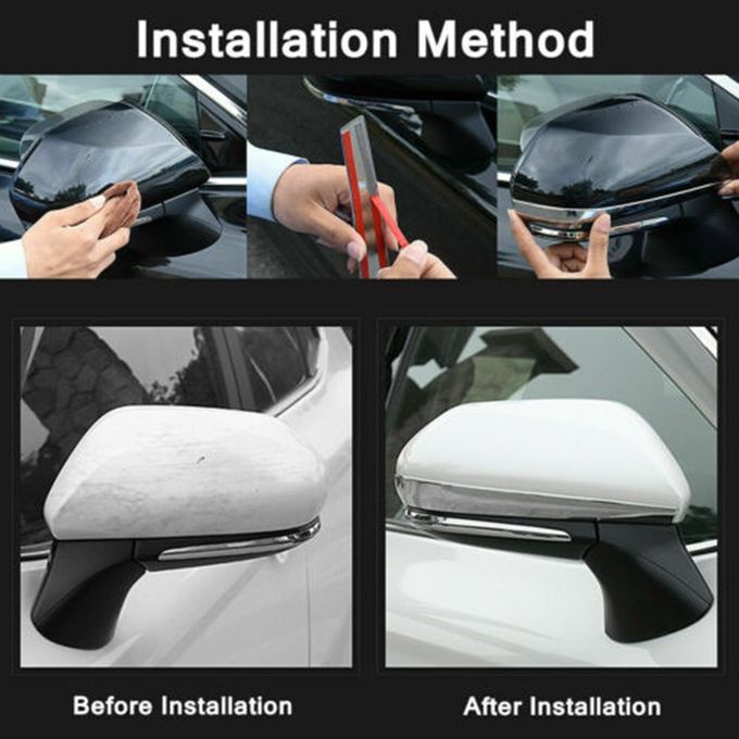 Molding  Hrome Trim For Toyota  Amry 2017-2019 Side Rearview Mirror  Overs-silver