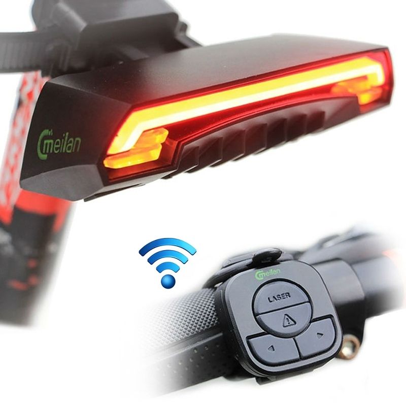X5 Wireless Remote Control Laser Tail Lamp For Bicycle, Waterproof Level: IPX4