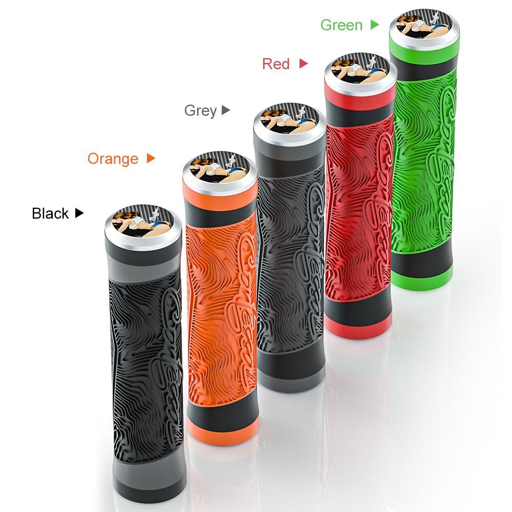 Shockproof Bike Handlebar Grips 22.2mm Bicycle Grips Non-Slip Soft Silicone Handlebar Cover End for Mountain Bikes