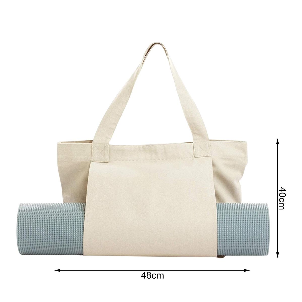 Gym Bag Portable Yoga Mat Storage Bag Khaki