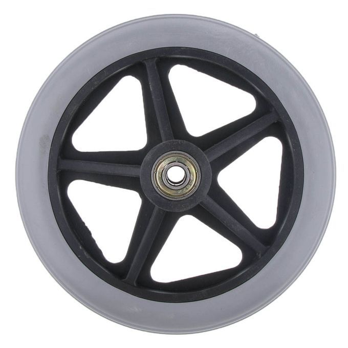 Durable ABS Wheelchair Replacement Front Wheel 6 Inch Gray 6inch