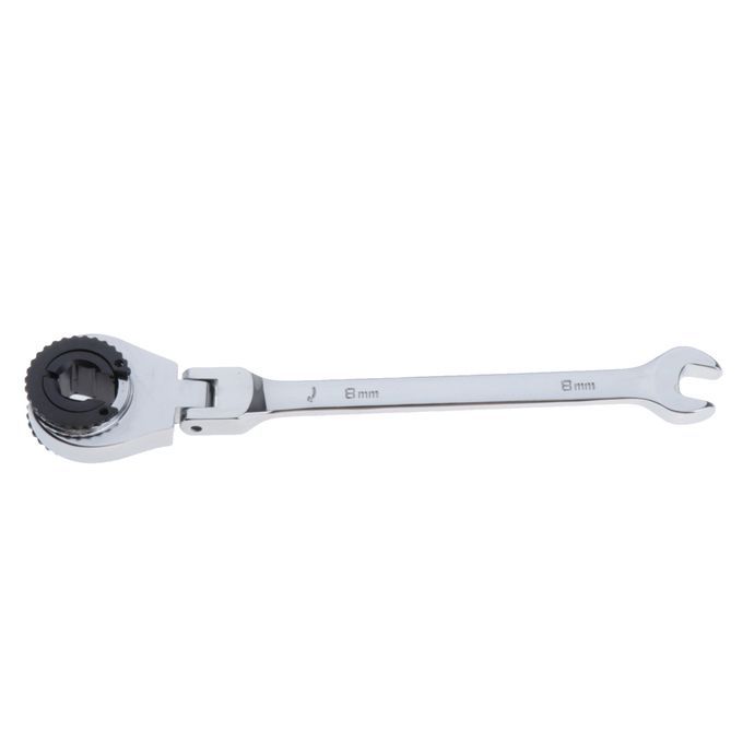 2 Pieces Steel Metric Ratcheting Wrench  Head Reversible 8mm